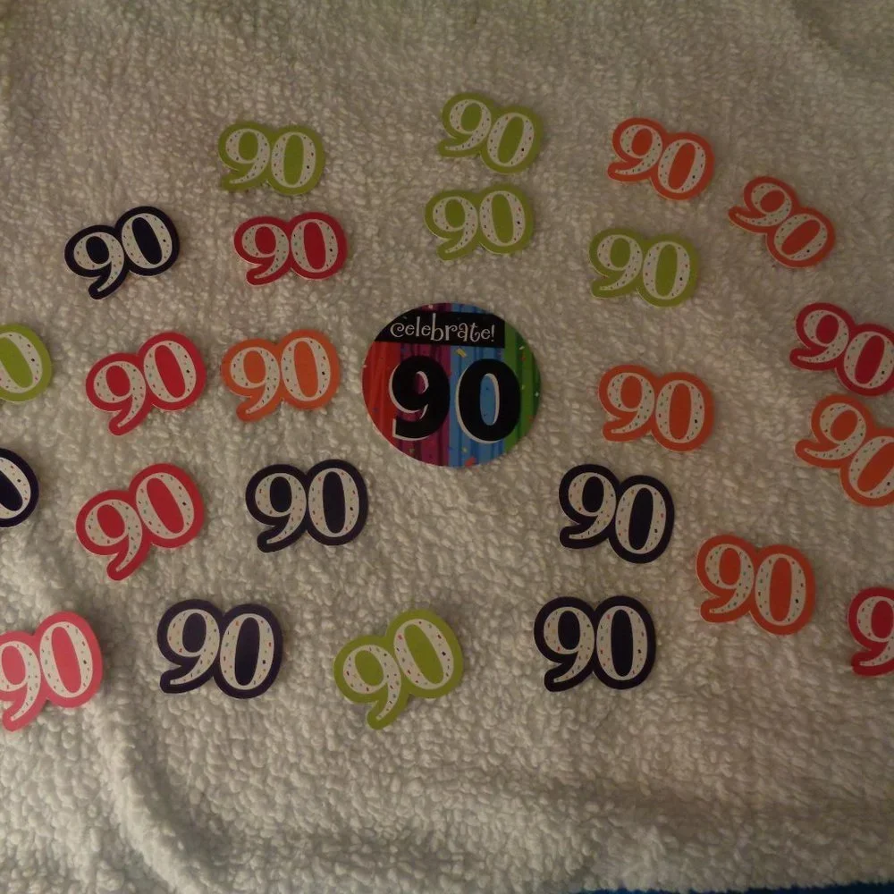 BUNDLE Lot of 90th Birthday Decorations